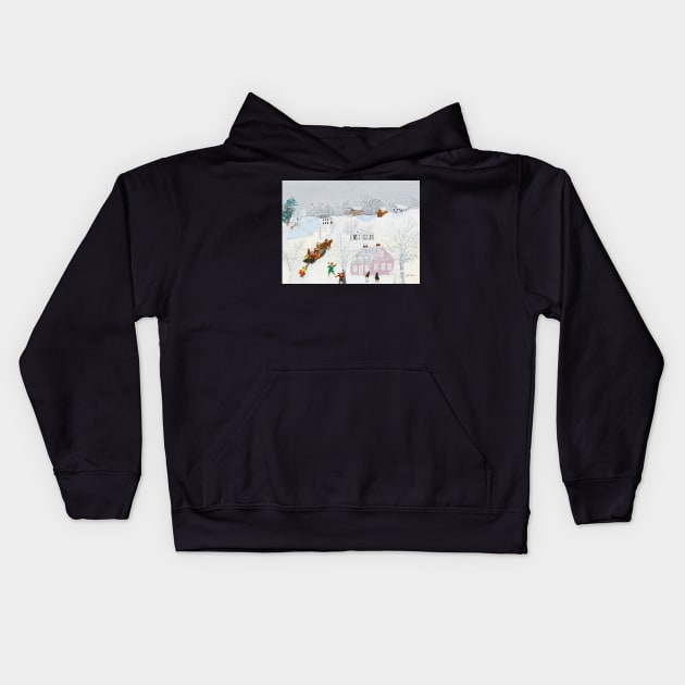 grandma moses Kids Hoodie by QualityArtFirst